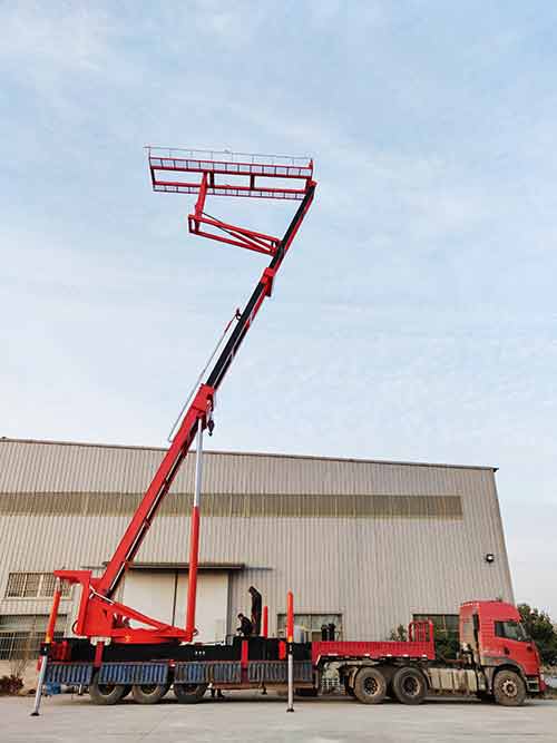 ?江西客戶(hù)定制一臺(tái)舉升23米的高空作業(yè)平臺(tái)設(shè)備